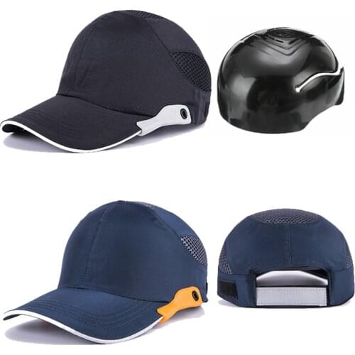 Bump Cap Safety Helmet Work Safety Hat Breathable Security Lightweight Helmets Baseball Style For Outside Door Workers
