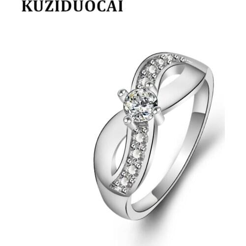 Zircon Stainless Steel Contortion Mask Kuziduocai New Fashion Jewelry Wedding Bride Party Rings For Women Anillos Mujer R-891