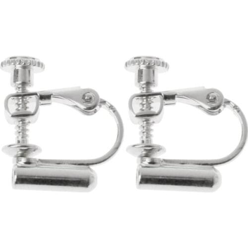 1 Pair Clip on Earring Converters No-pierced Ears Turn Any Studs Into A Clip-On C1FC