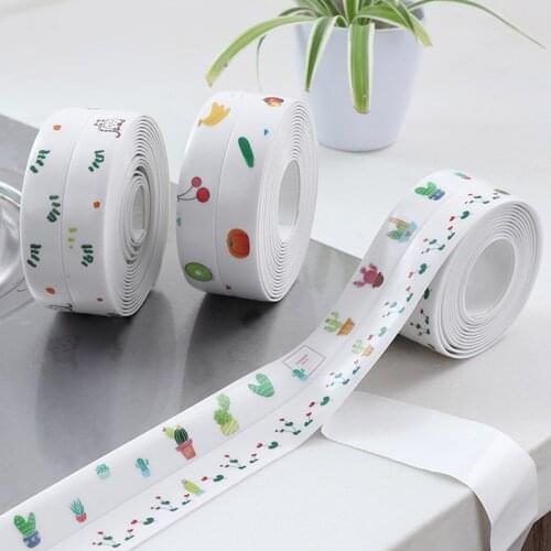 1 Roll Sealing Tape Waterproof Tape PVC Acrylic Material Kitchen Bathroom Wall Adhesive Tape Crack Repair Tape 330cm Adhesive