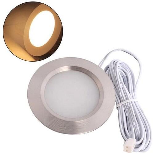 3W LED Dome light Car Interior Reading Lamp Alloy 12LED Ceiling Lamp For Caravan Bus Boat with 2 meters Wire