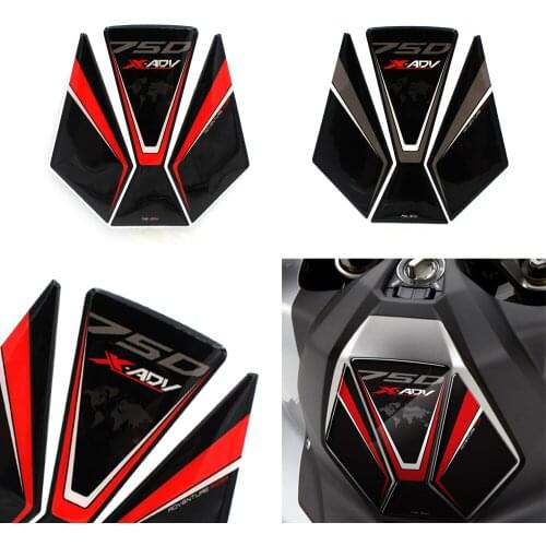3D Resin Motorcycle Fuel Tank Pad Protector Decals Case for Honda X-ADV Xadv 750 Fish bone stickers