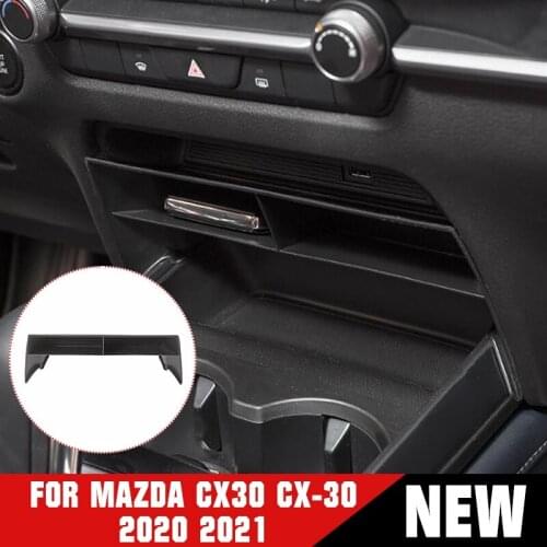 ABS Car Central Control Multifunction Storage Box For Mazda CX30 CX-30 2020 2021 Car Multi-grid Storage Box Stowing Tidying