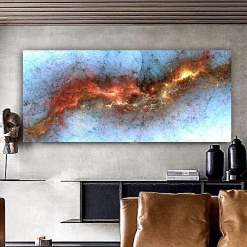 Blue Orange Cloud Abstract diamond Painting Retro full diamond embroidery Modern Wall Picture for Living Room Study A723