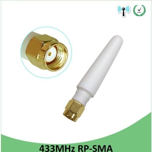 433MHz Antenna LORA RP-SMA Connector 3dbi white 433 mhz directional antena waterproof antenne for Lorawan watermeter Gasmeter
