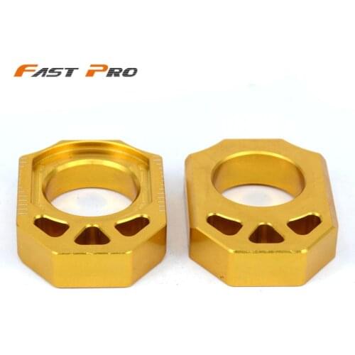 Motorcycle CNC Rear Chain Adjuster Axle Block For SUZUKI RMZ250 RMZ 250 2004-2019 RMZ450 RMZ 450 2005-2019 RMX450Z RMX 450Z