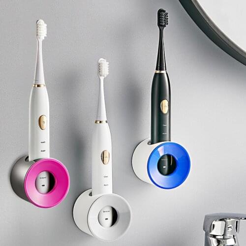 Home Electric Toothbrush Holder Free Punching Traceless Stand Rack Toothbrush Organizer Wall-Mounted Holder Bathroom Accessories