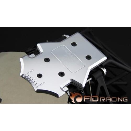 Fid cnc alloy shark rear chassis shield backplate guard board for LOSI 5IVE-T 5t 1/5 rc car gas
