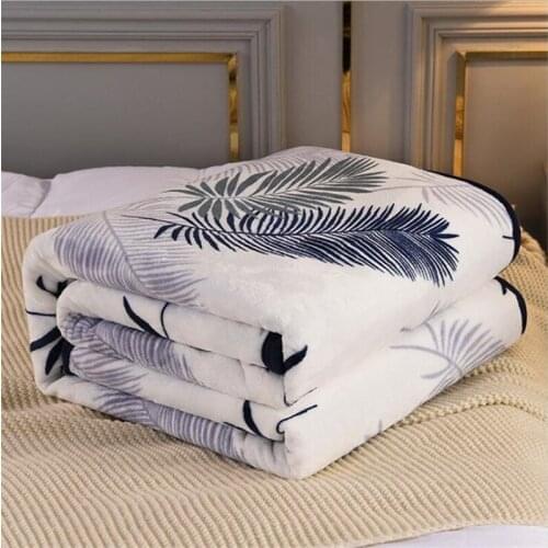 Flannel Blankets for Bed Blanket Quilt Coral Fleece Blanket Thick Winter Flannel Bed Sheet Office Nap Blanket Four Sizes