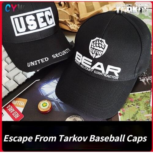 Escape From Tarkov Baseball Caps Cosplay USEC BEAR Basdball Cap Unisex Adjustable Hip Hop Sun Hat Cosplay Props Tactical Cap