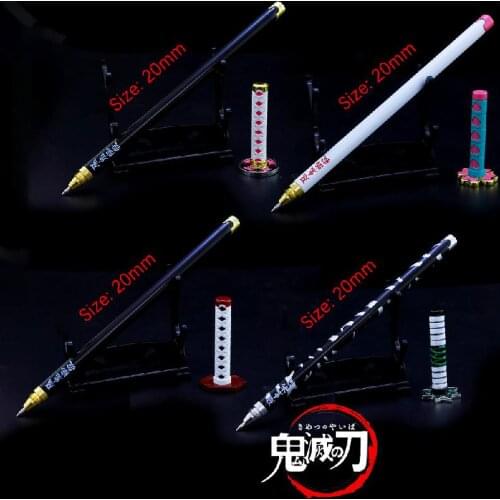 Devils Blade Japan Anime Manga Pen Office Supplies Demon Slayer Kimetsu No Yaiba Tanjirou Nezuko Knife Sword Weapon Model Pens