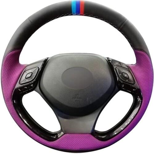 For Toyota C-HR CHR 2018 2019 Custom the Fashion Steering Wheel Covers with the High Quality for Your Car