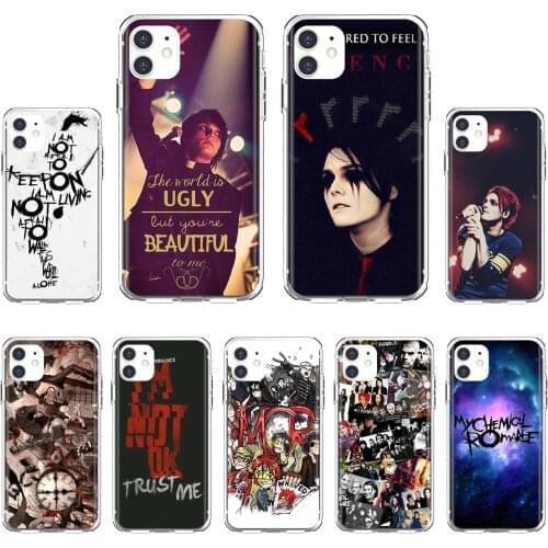 For Xiaomi poco X3 nfc F2 Pro M3 Mi 5X 6X Max Mix 1 2 2S 3 Mi5 Mi6 Mi3 Mi4 Gerard-Way-My-Chemical-Romance-Band Soft Skin Case
