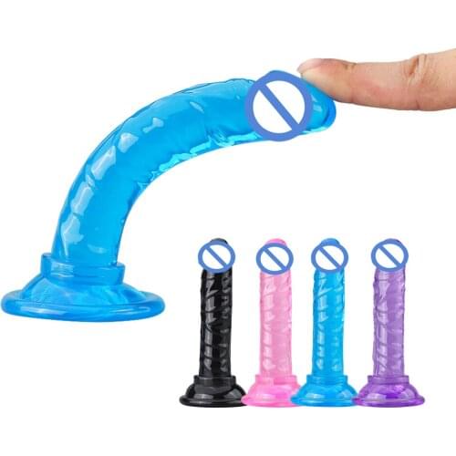 Soft Jelly Big Dildo Anal Masturbator Butt Plug Realistic Penis G-spot Orgasm Sex Toys for Woman Men Vagina Anal Massage