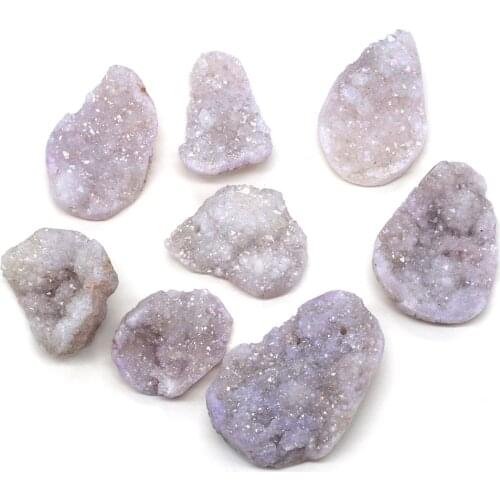 Natural Stone Crystal Cluster Pendants irregular shape Exquisite Charm For jewelry making DIY necklace Earring accessories