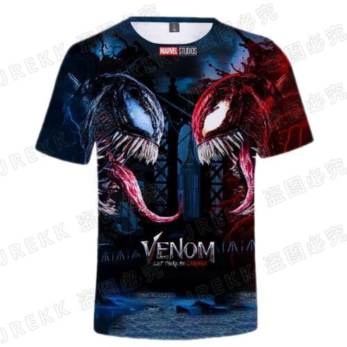 2021 New Venom 3D T shirt Men Women Children Casual Streetwear Boy Girl Kids Printed T-shirt Fashion Summer Cool Tops Tee