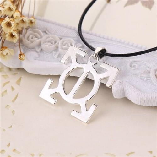 Thirty 30 Seconds To Mars Necklace Triad Silver Color Pendant Band Logo Orbis Epsilon Jewelry Leather Rope Men Women Wholesale