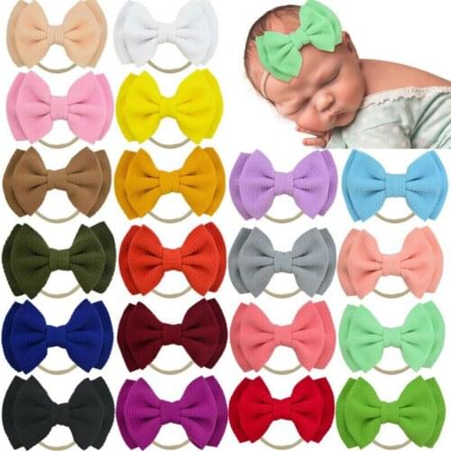 Pudcoco Sweet Infants Newborn Baby Girls Headwear Double Bow Hair Band Headband Kids Accessories 14 Colors