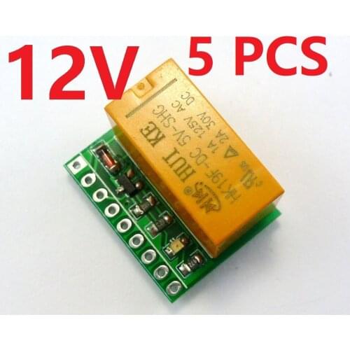 DR21D01*5 12VDC DPDT Signal Relay Module Dual Channel selector switch Board for LED Motor Toy car boat model aircraft Quadcopter