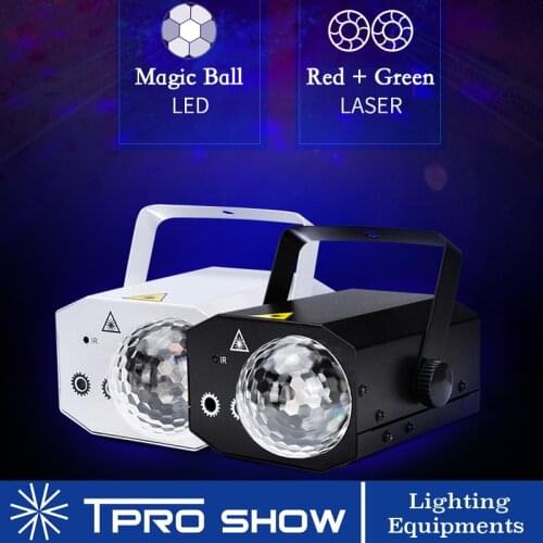Laser Projector Disco Ball Remote Control RGB LED Magic Ball Effect Mini Lazer Multifunction Party Lights For DJ Home Party Club