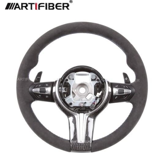 100% Real Carbon Fiber Steering Wheel for BMW F87 M2 F80 M3 F82 F83 F15 F34 F20 F21 F25 X5