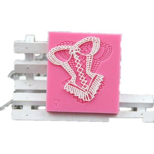 Sexy Bikini Lace Silicone Mold Chocolate Fondant Moulds Baking DIY Party Cake Decorating Tools