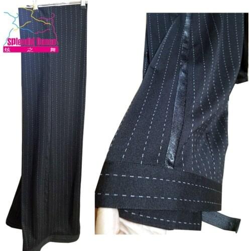 Customized Latina Dance Pants For Men Stage Performance Costume Ballroom Practice Wear Samba Dance Wear Tango Outfits DL7033