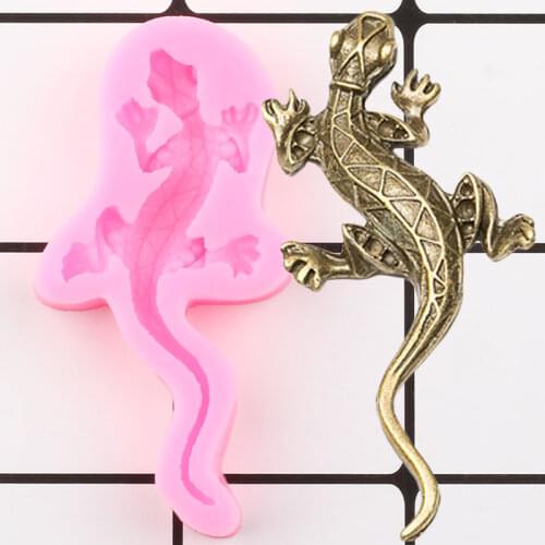 Lizard Silicone Mold Sugarcraft Fondant Cake Decorating Tools Chocolate Gumpaste Mould Candy Making Moulds Polymer Clay Molds