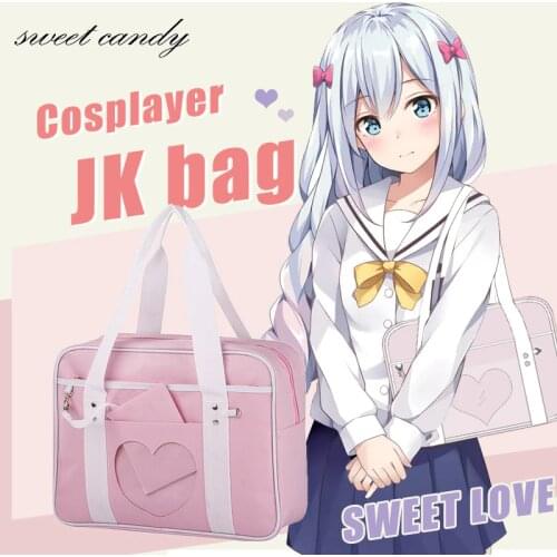 Style Pink Japanese Travel Shoulder School Bags For Women Girls Large Capacity Luggage Organizer Handbags Totes with strap