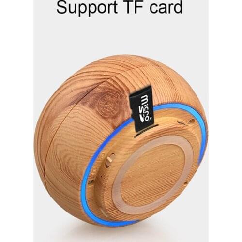 Vintage Wooden Wireless Bluetooth Speaker mini portable subwoofer 3D Stereo sound box with Mic TF card for Smartphone Tablet PC