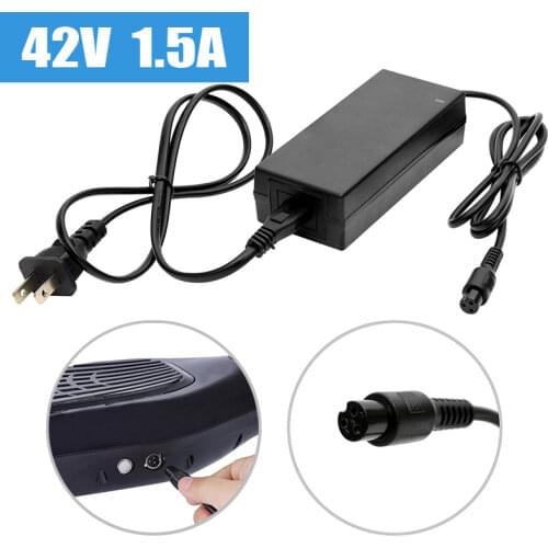 Costyleen Charger 42V 1.5A Power Adapter with 3-Prong Connector Charger Adapter for Scooter Hover Board QO475