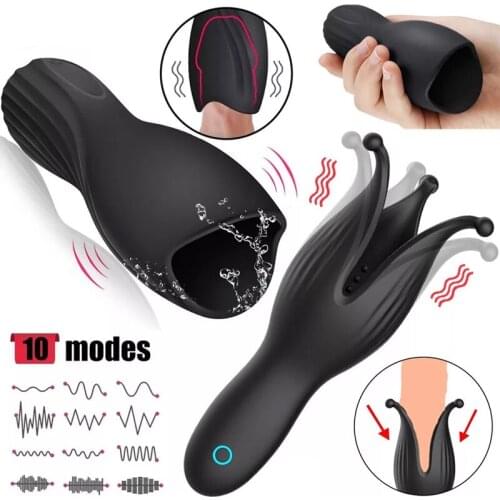 10 Frequency Waterproof Wireless Air Plane Cup Masturbation Cup Vibration Adult Product Stimulate Massager For Couples Sex Toys