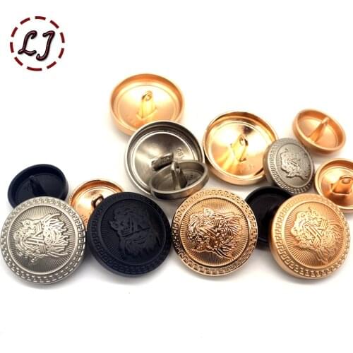 10pcs/lot Fashion decorative metal buttons British style sewing buttons for women shirt suit overcoat garment accessories DIY