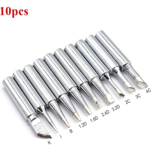 10Pcs New Sharp Soldering Replacement Soldering Iron Tip 936 Soldering Iron Tip Station Tool Soldering Iron Tip