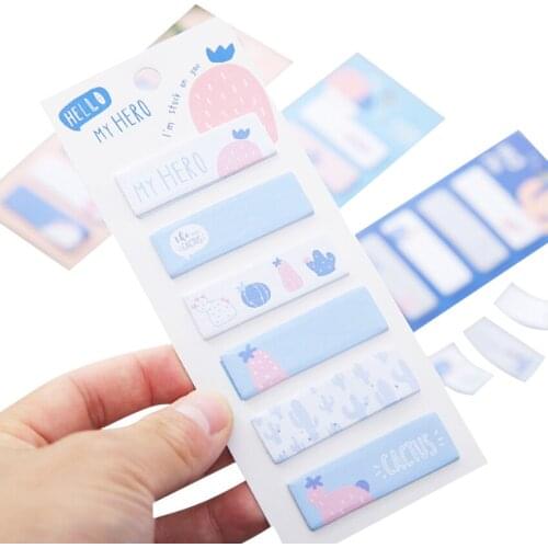 30pack/lot Kawaii Moroccan Cactus Love Memo Pads Marker Message Sticky Notes Decor School Office Supply Gifts for kids