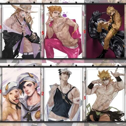 5D DIY Diamond Painting Anime JoJos Bizarre Adventure Diamond Mosaic Embroidery Full Square Cross Stitch Kits Craft Home Decor