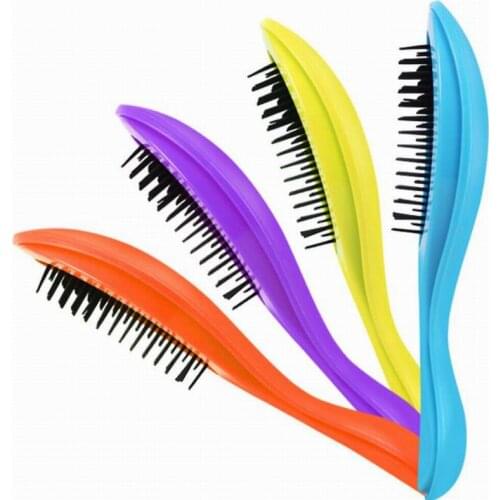 Spoon shape 18CM anti-static massage comb unisex detangle hairbrush for hairdressing care as hair styling tool in salon