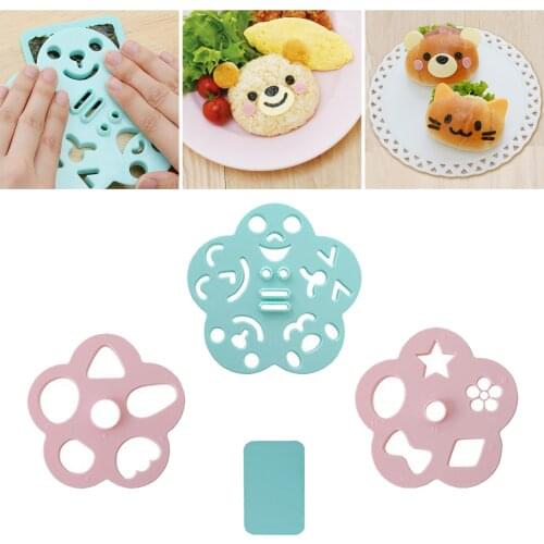 Bento Accessories Sushi Mold Nori Rice Decor Kit Mould DIY for Decoration Kids Meal Rice Press Mold Food Press Cutter