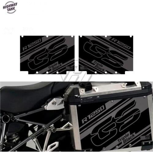 Motorcycle Triple Black Sticker Case for BMW Motorrad Panniers R1200GS R1250GS Adventure 2004-2021