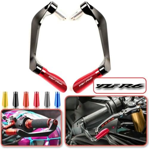 For 1998-2019 Yamaha R6 YZF-R6 Lever Guards Real CNC Aluminum Alloy Hand Guard Motorcycle Brake Protector Rope Handlebar
