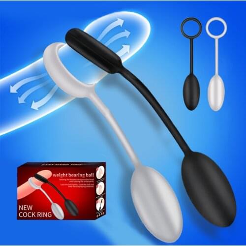 Glans Exerciser Penis Dumbbell Lasting Enhance Sex Toy for Men Penis Elastic Ball Stretcher Foreskin Cock Ring Enlargement