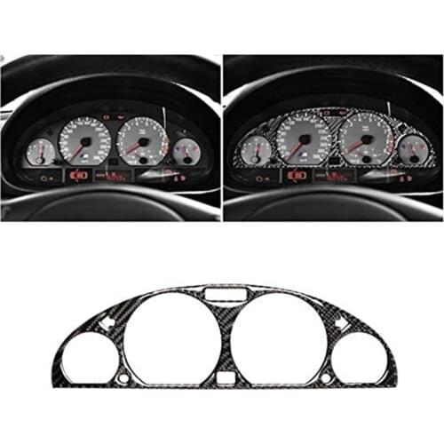 Carbon Fiber Car Internal Instrument Panel Decorative Frame Dashboard Cover Stickers Trim Interior For BMW E46 M3 1998-2005