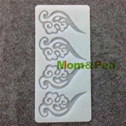 Mom&Pea CX059 High Quality Auspicious Clouds Shaped Silicone Mold Chocolate Mold Cake Decoration