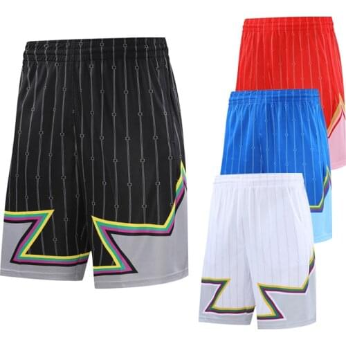 Basketball Shorts Sports Gym Short 2020 Men Zip Pocket Elastic Sport Running Traning Shorts Loose Beach Sweatpant