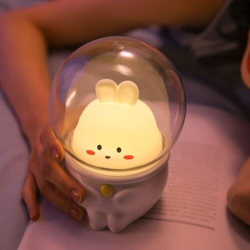 Wonderlife Nightlight Capsule Cute cat/rabbit lamp For child/baby/children Bedroom Night decoration Light soft warm baby gift