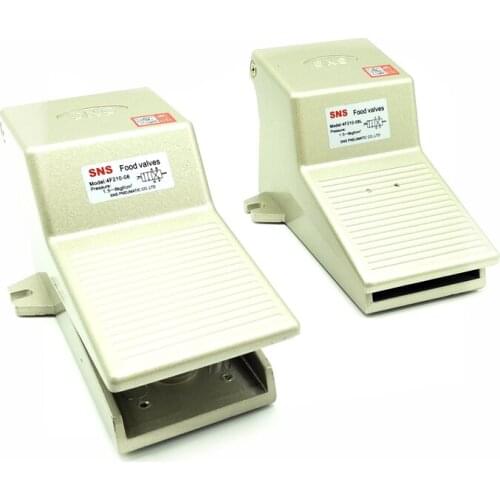 4F210-08 G1/4'' 2/5 Way Pneumatic Air Manual Foot Valve 4F210-08L with Lock G1/4'' Pedal Valve