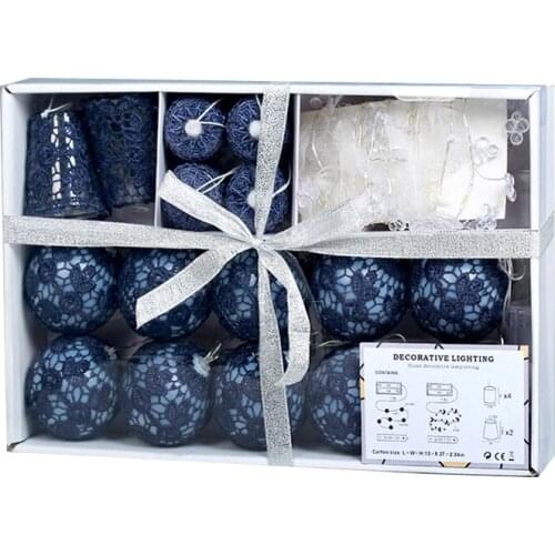 Gift-box deep blue lace Series String Lights- Battery Powered christmas tree decorations led Light