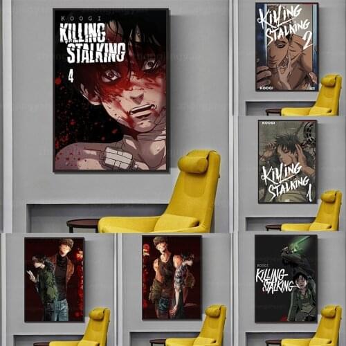 Anime Poster Killing Stalking Japanese Classic Canvas Painting Retro Wall Art Poster Print Picture for Bar Shop Home Decoration