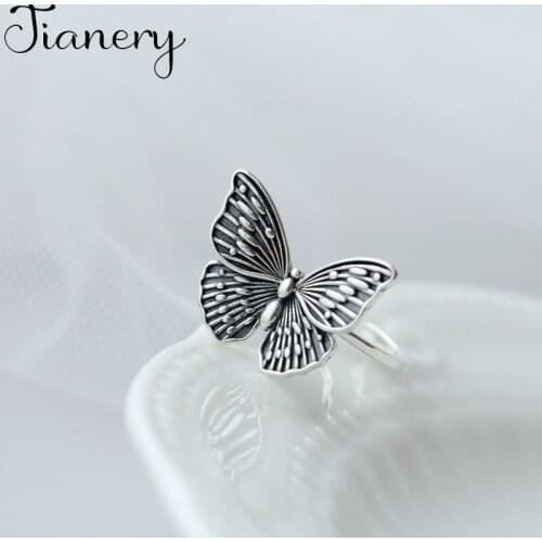 Luxury Brand Butterfly Rings For Women Wedding Engagement Charm Knuckle Rings Men Vintage Jewelry Romantic Party Gift