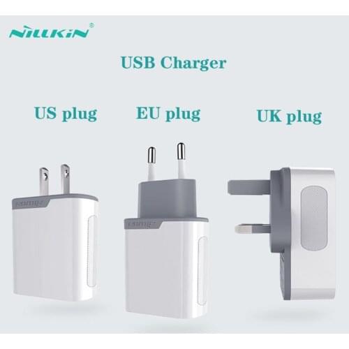 Nillkin Qc 3.0 USB Charger for iPhone iPad 3a Fast Wall Charger Us Eu Uk Adapter for Samsung Xiaomi Huawei Mobile Phone Charger